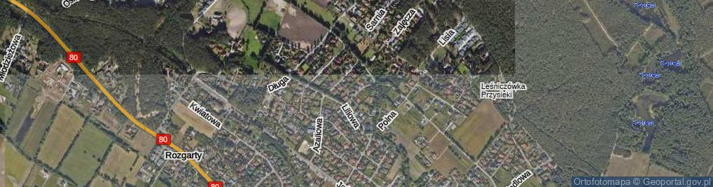 Zdjęcie satelitarne Storczykowa ul.